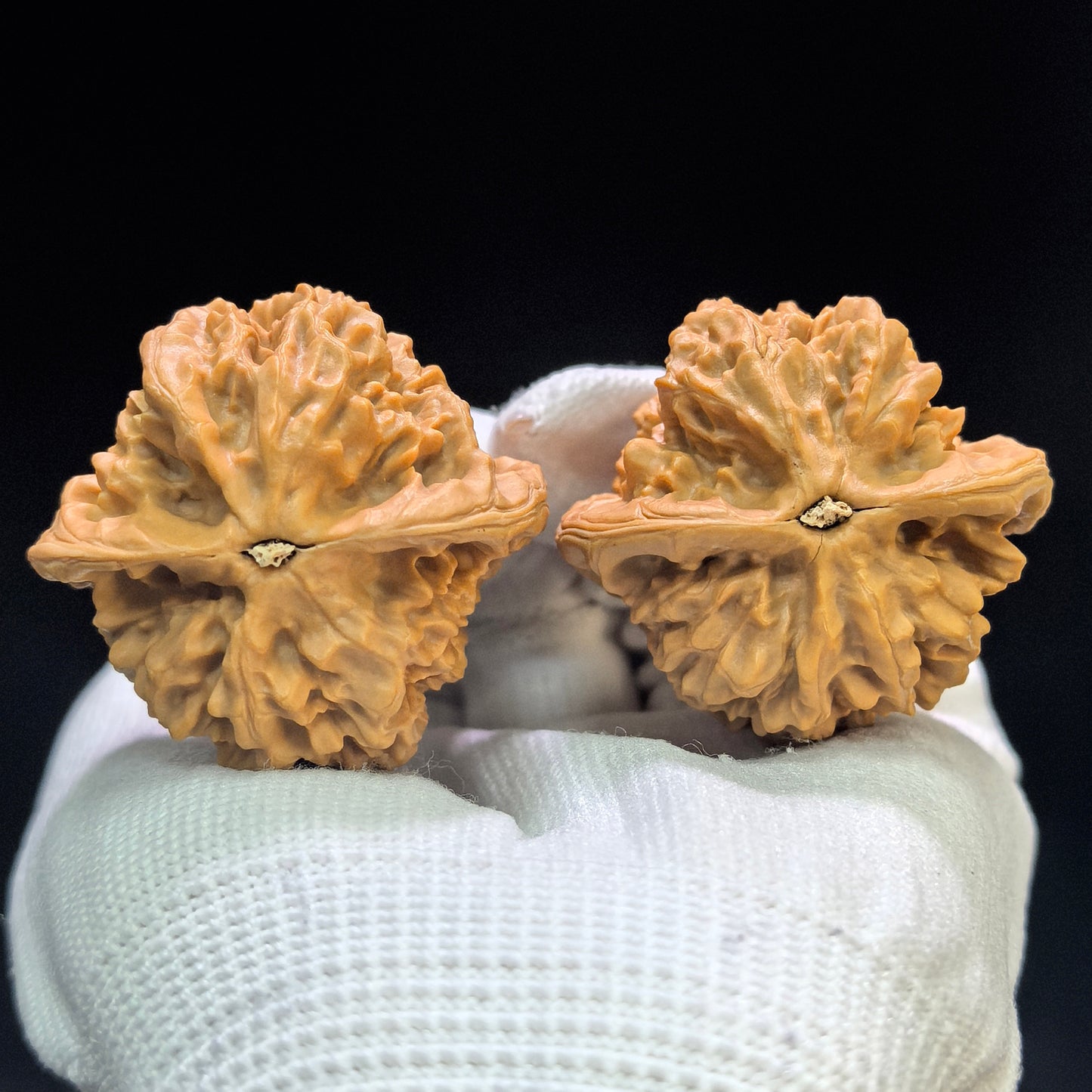 "Luohan Head" Luohantou LHT-1601 Low-Profile Wenwan Walnuts Pair | 42.0mm x 40.0mm | LHT-1601