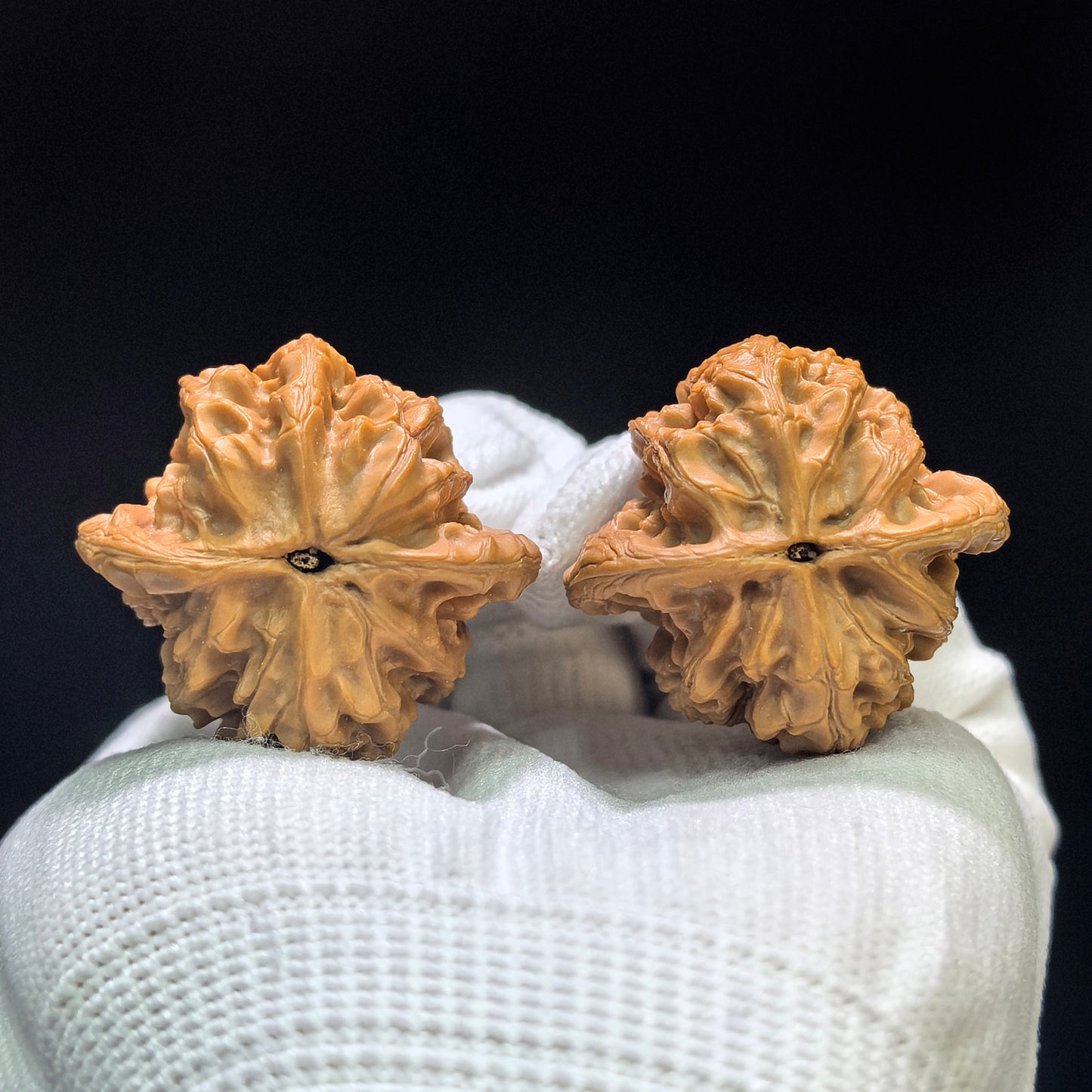 "Nuwa Stone" Nüwashi NWS-1601 Low-Profile Wenwan Walnuts Pair | 35.0mm x 34.0mm | NWS-1601