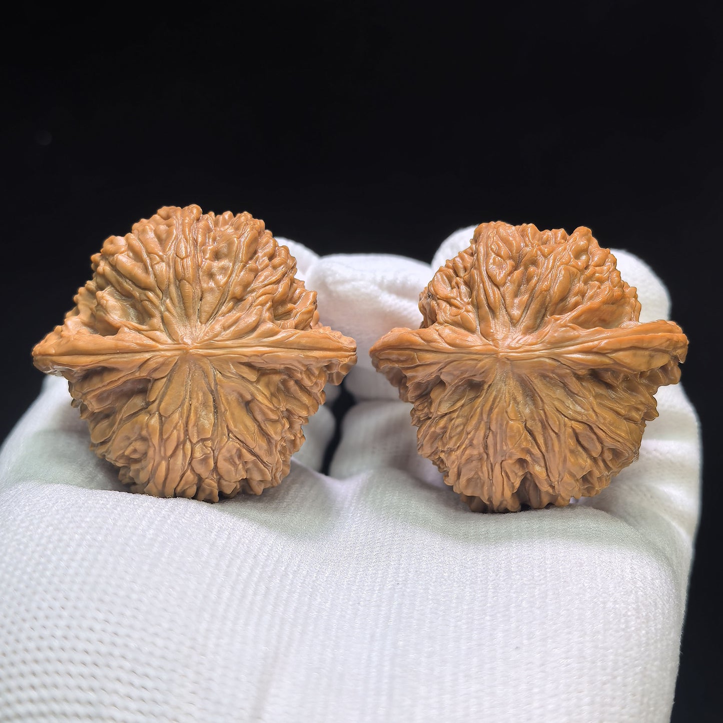 "Millstone" Mopan Wenwan Walnuts (Pair) | 43.0mm x 40.0mm | Stock ID: MP-1503C
