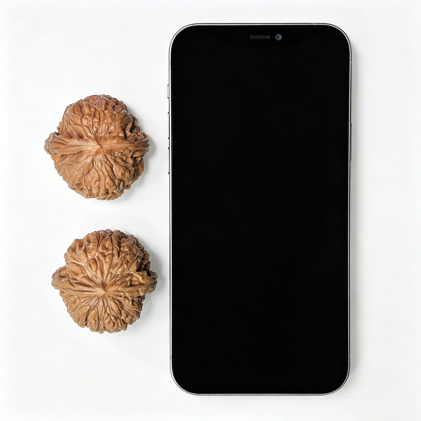 "Stone Doorpost Raw Timber" Mendun Baicha Wenwan Walnuts Pair | 39.0mm x 40.0mm | MD-1402