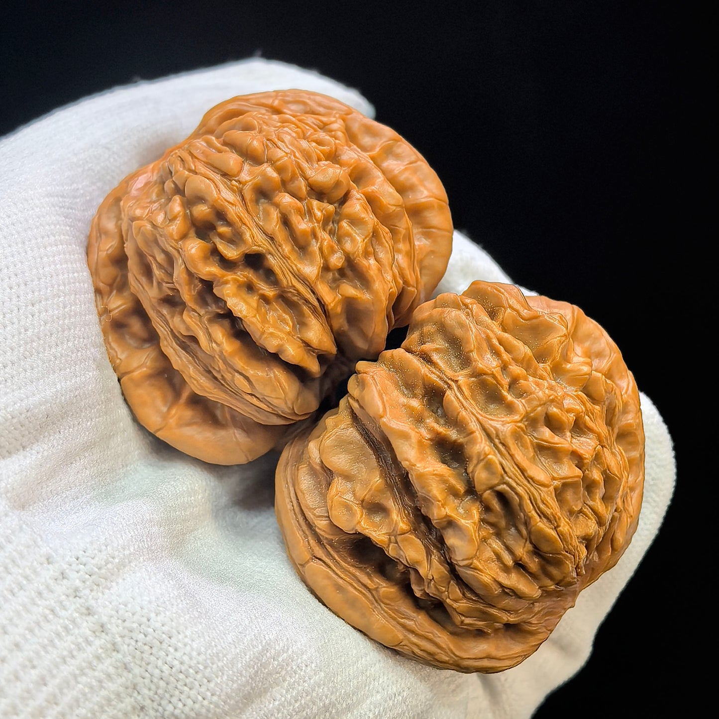 "Huakun Dragon" Hua Kun Long Wenwan Walnuts (Pair) | 48.0mm x 47.0mm | Stock ID: HKL-1505C