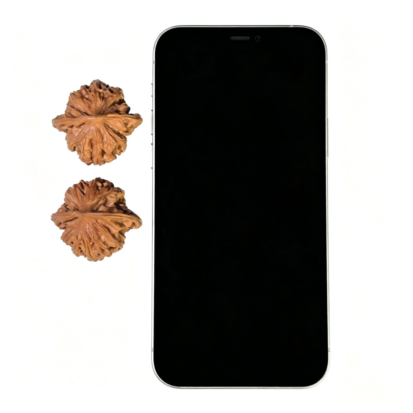 "Nuwa Stone" Nüwashi NWS-1601 Low-Profile Wenwan Walnuts Pair | 35.0mm x 34.0mm | NWS-1601