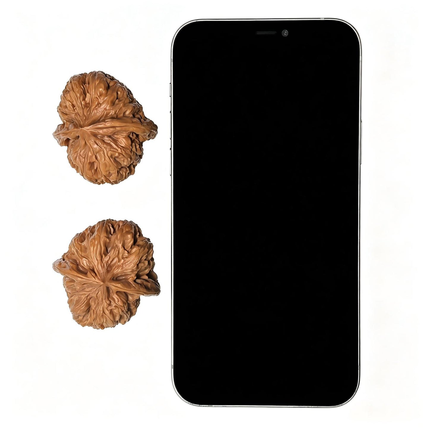 "North China General Shoulder" Huabei Jiangjunbang Wenwan Walnuts (Pair) | 39.0mm x 40.0mm | Stock ID: HBJJB-1107