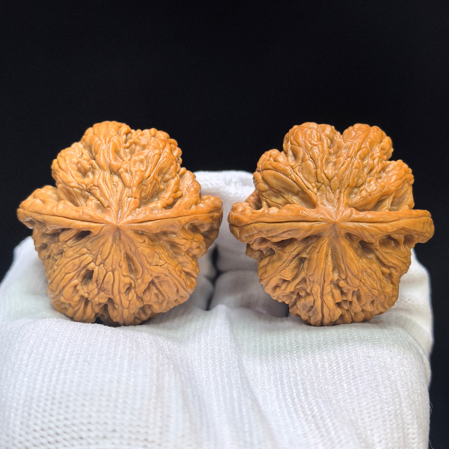 "Thick Ridge" Cujin Wenwan Walnuts Pair | 44.0mm x 44.0mm | CJ-101SY
