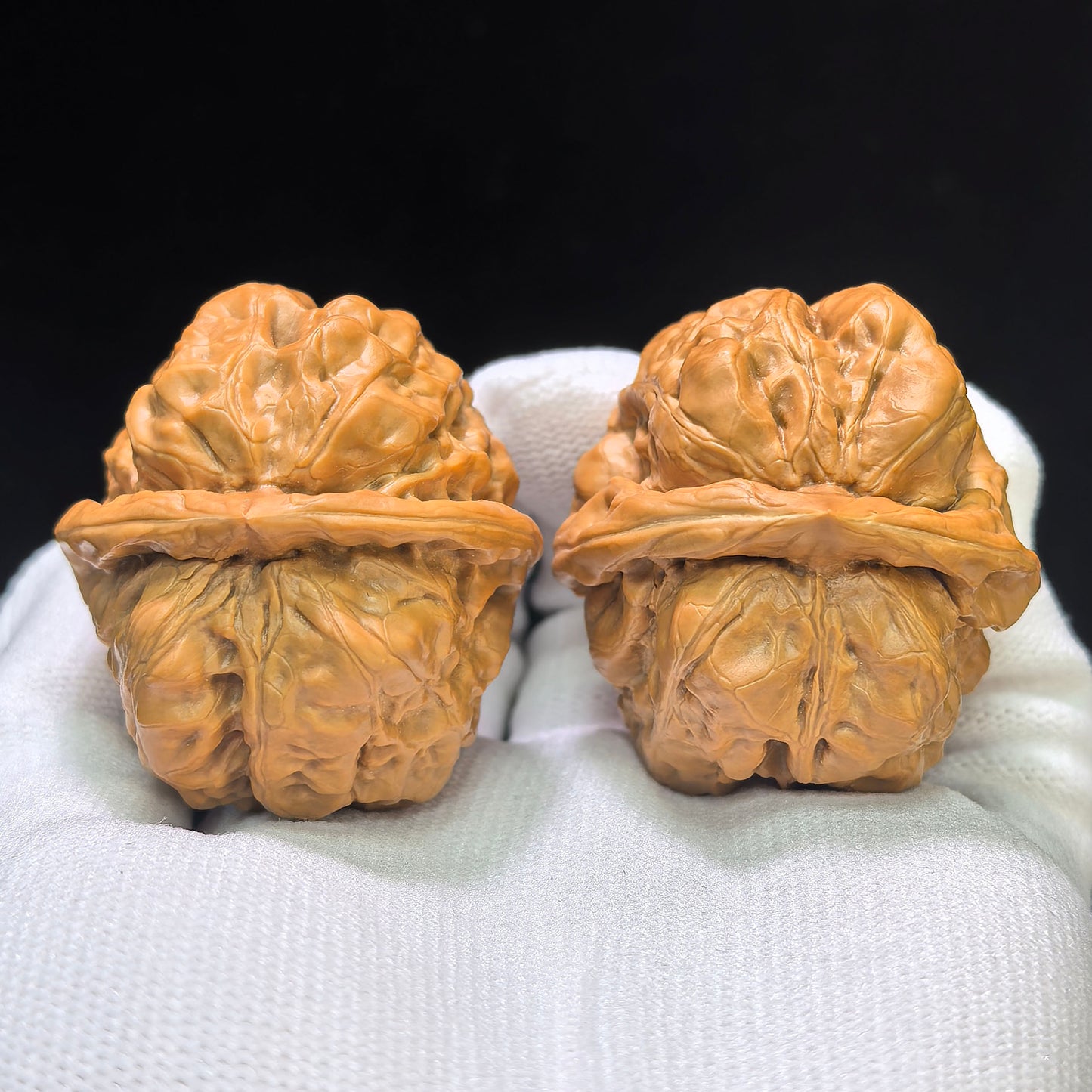 "Toad Head" Hama Tou Wenwan Walnuts Pair | 40.0mm x 40.0mm | HMT-02SY