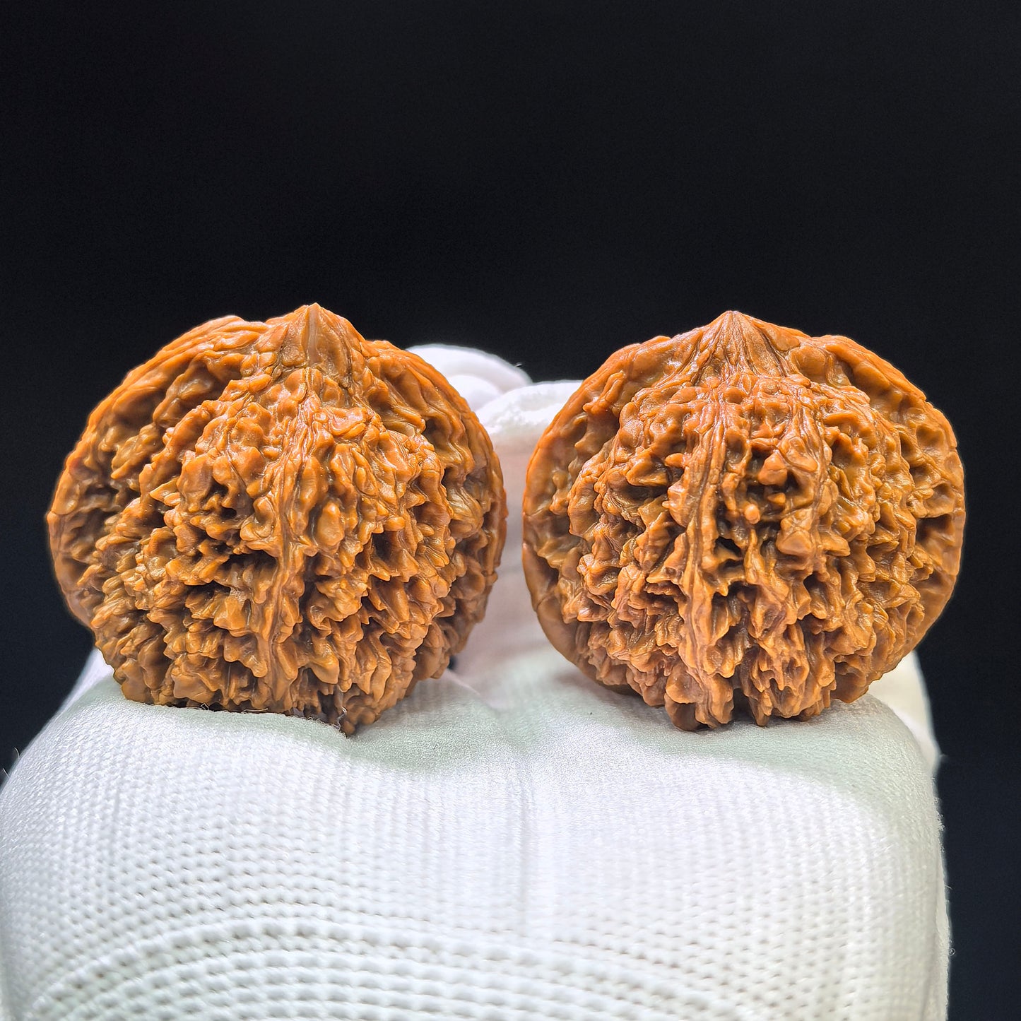 "Concave Base Starry Sky" Aodi Mantianxing Wenwan Walnuts (Pair) | 42.0mm x 41.0mm | Stock ID: ADMTX-1108