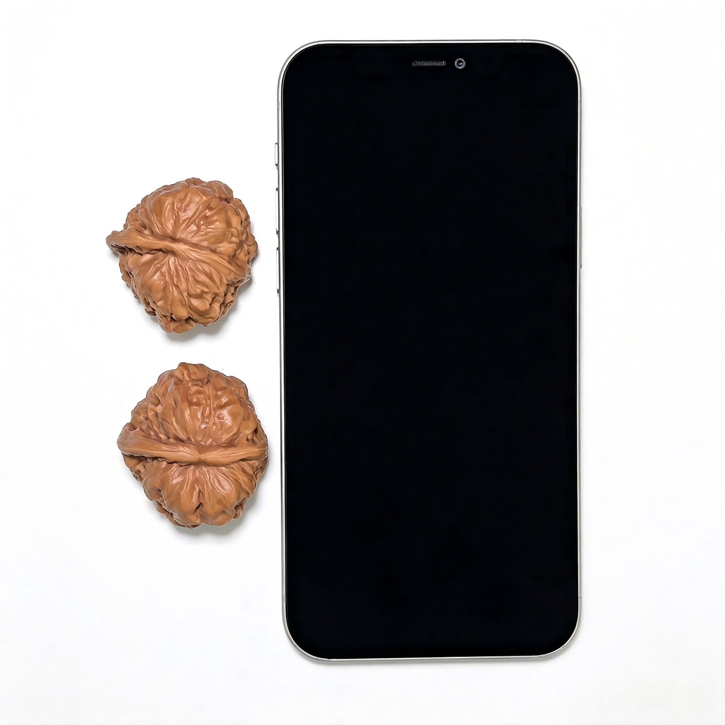"Pocket Crystal Frog Half-Wall" Pocket Size Shuijingwa Banbi Wenwan Walnuts Pair | 34.0mm x 38.0mm | XZSJWBB-CG216E