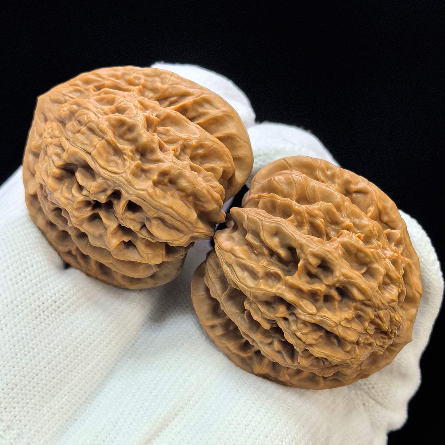 "Spherical Rosy Cloud Ridge" Qiuxing Xiayunling Low-Profile Wenwan Walnuts Pair | 43.0mm x 43.0mm | XYL-1501C
