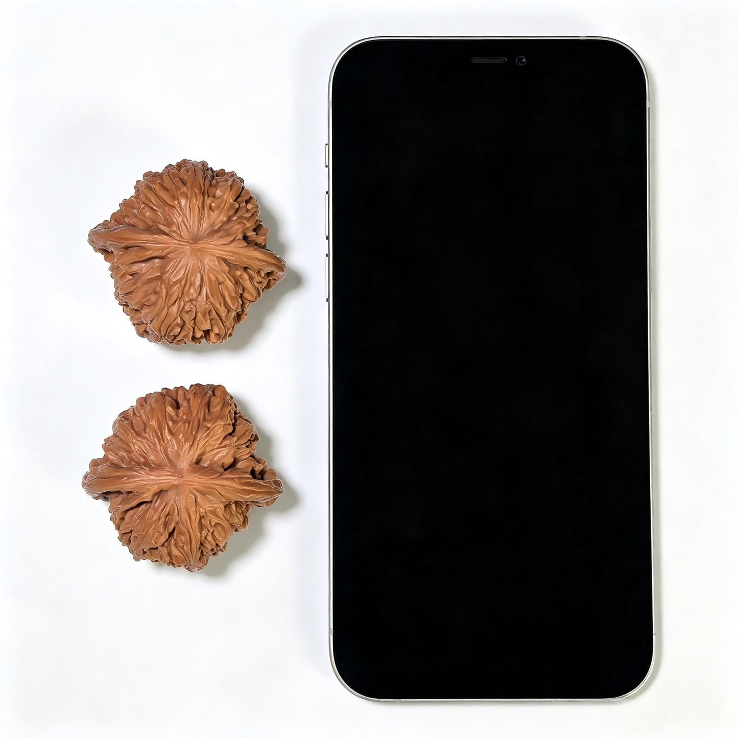 "Millstone" Mopan Wenwan Walnuts (Pair) | 43.0mm x 40.0mm | Stock ID: MP-1503C