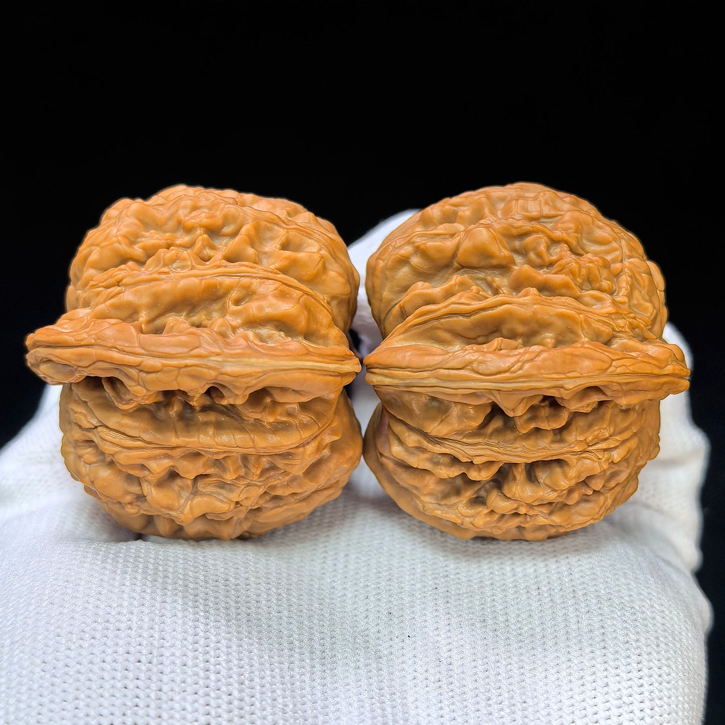 "Four-Tower Lionhead" Sizuelou Lionhead SZL-SY1C5 Low-Profile Wenwan Walnuts Pair | 47.0mm x 44.0mm | SZL-SY1C5