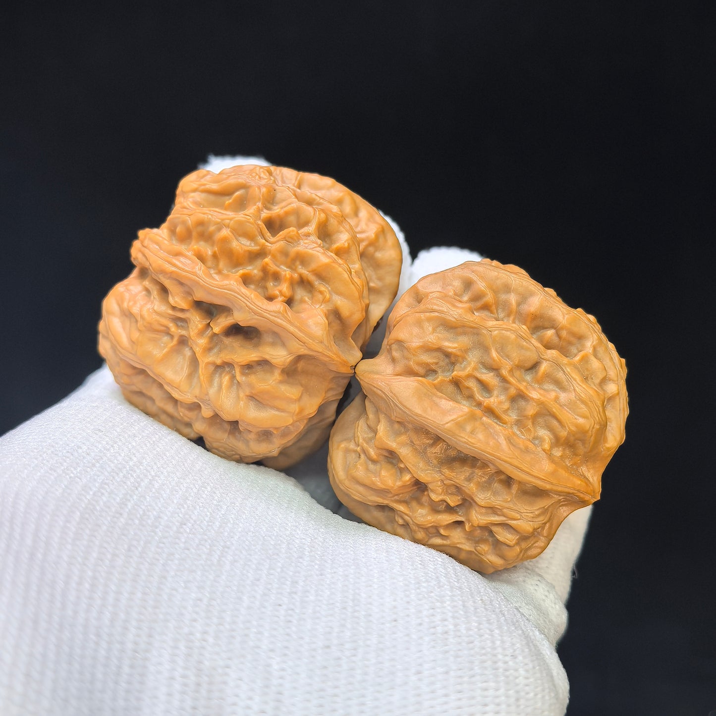 "Pinggu Square" Pinggu Fangkuai PGFK-1501C Low-Profile Wenwan Walnuts Pair | 31.0mm x 40.0mm | PGFK-1501C