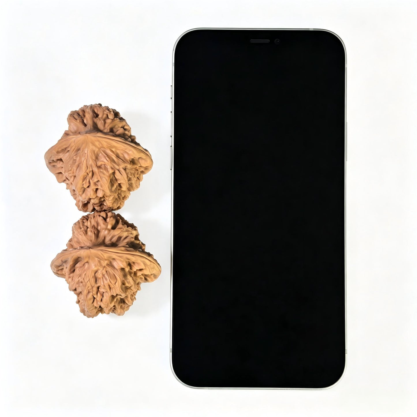 "Luohan Head" Luohantou LHT-1601 Low-Profile Wenwan Walnuts Pair | 42.0mm x 40.0mm | LHT-1601
