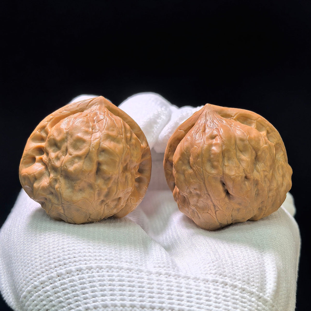 "Ancient Toad" (Gu Chan) Scholar Walnuts Pair | 36.0mm x 39.0mm | Deep-Belly Pocket Format | Stock ID: GC-1102 - ThePatinaProject