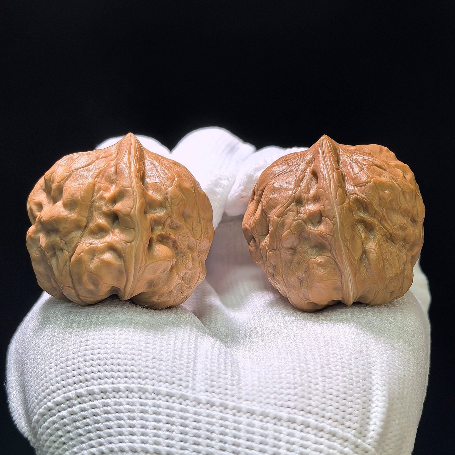 "Ancient Toad" (Gu Chan) Scholar Walnuts Pair | 36.0mm x 39.0mm | Deep-Belly Pocket Format | Stock ID: GC-1102 - ThePatinaProject