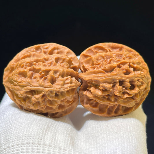 "Apple Garden" Pingguoyuan PGY-1108 Low-Profile Wenwan Walnuts Pair | 41.0mm x 38.0mm | PGY-1108 - ThePatinaProject
