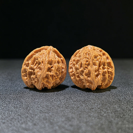 "Apple Garden" Pingguoyuan Wenwan Walnuts (Pair) | 38.0mm x 37.0mm | Stock ID: PGY-1106 - ThePatinaProject