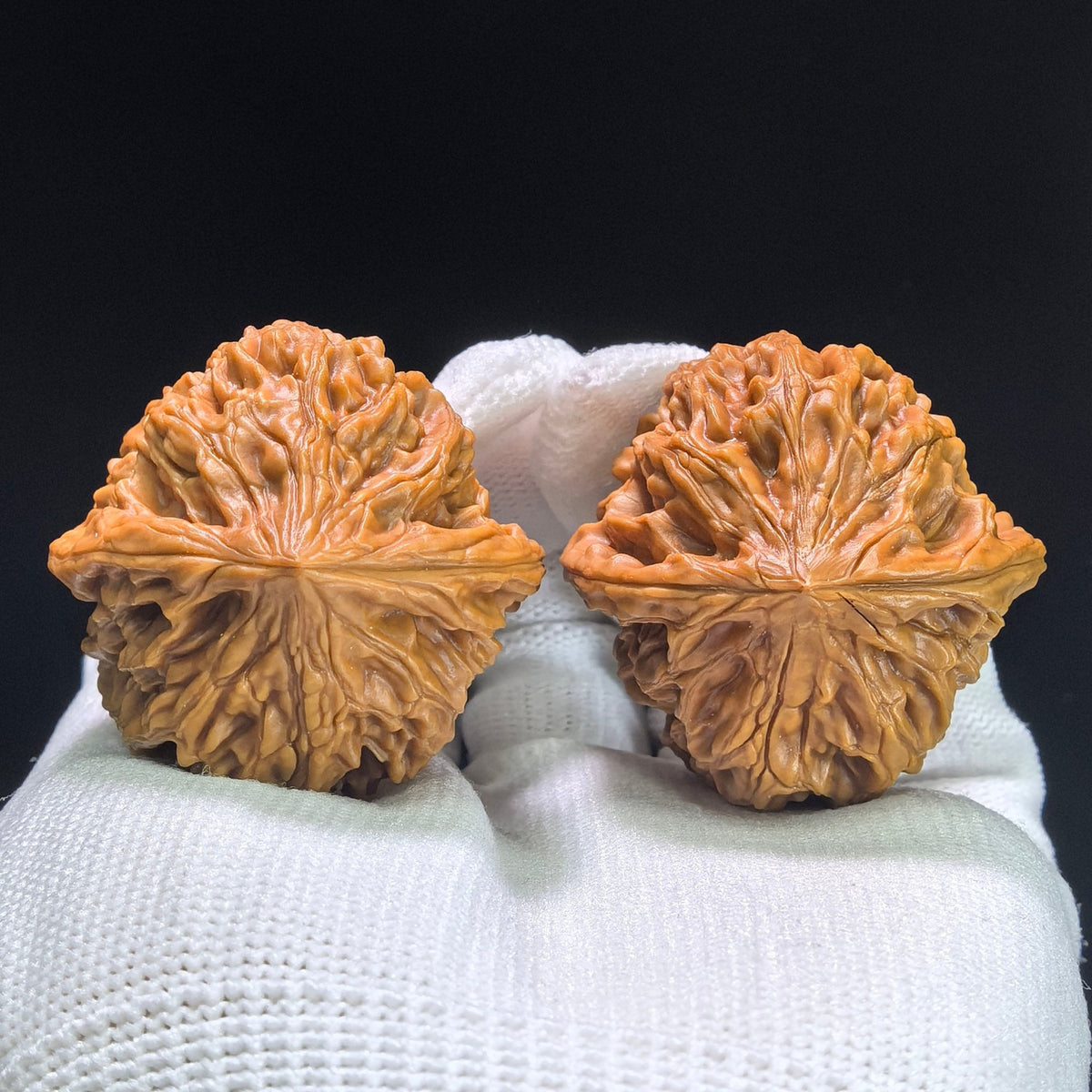 "Beijing Chicken Heart" Beijing Jixin BJJX-1402 Low-Profile Wenwan Walnuts Pair | 38.0mm x 38.0mm | BJJX-1402 - ThePatinaProject