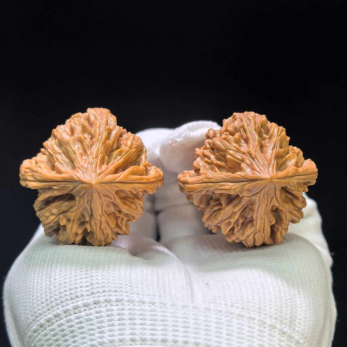 "Beijing Chicken Heart" Beijing Jixin Wenwan Walnuts Pair | 36.0mm x 36.0mm | BJJX-1103 - ThePatinaProject