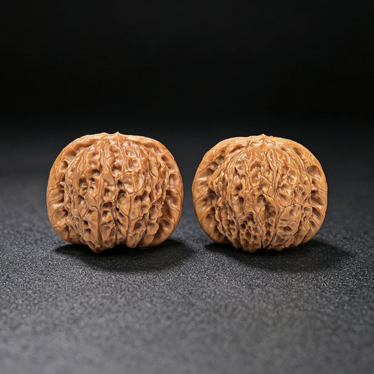 “Blood Qilin” Xue Qilin Wenwan Walnut Pair | Compact 37mm Collector Pair | 37.0mm × 37.0mm | XQL-1102 - ThePatinaProject