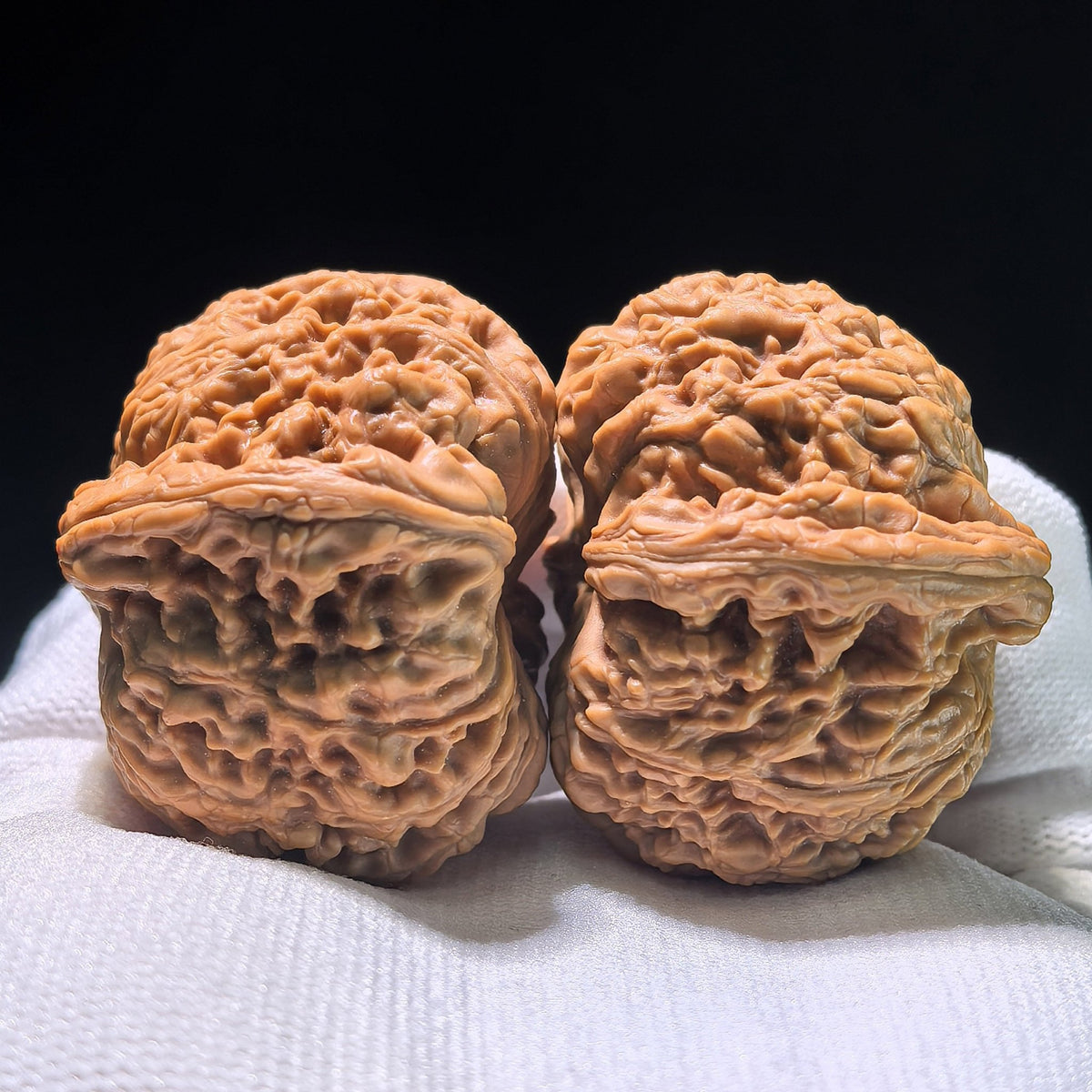 [Boutique Grade] The "Nanjiang Stone" (NJS) Concave-Base Sphere Matched Pair | 43.0mm x 43.0mm | NJS-1203C - ThePatinaProject