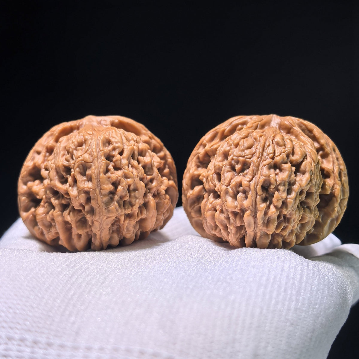 [Boutique Grade] The "Nanjiang Stone" (NJS) Concave-Base Sphere Matched Pair | 43.0mm x 43.0mm | NJS-1203C - ThePatinaProject