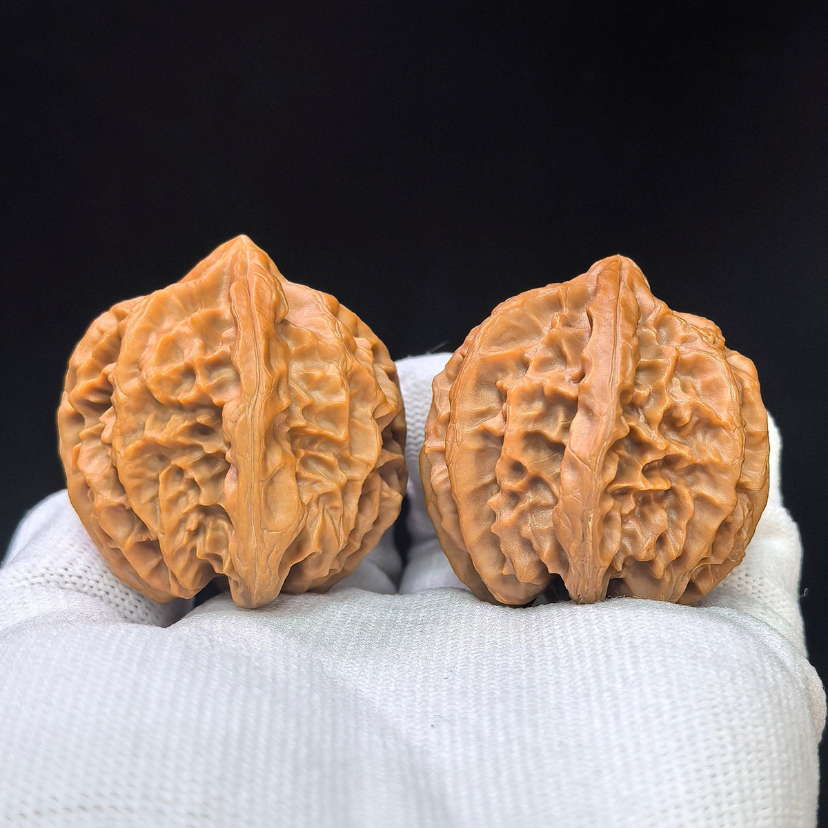 "Cao Da Long" Master Lineage CaoDaLong CAL-1111 Wenwan Walnuts Collector Pair | 40.0mm x 40.0mm | Stock ID: CAL-1111 - ThePatinaProject