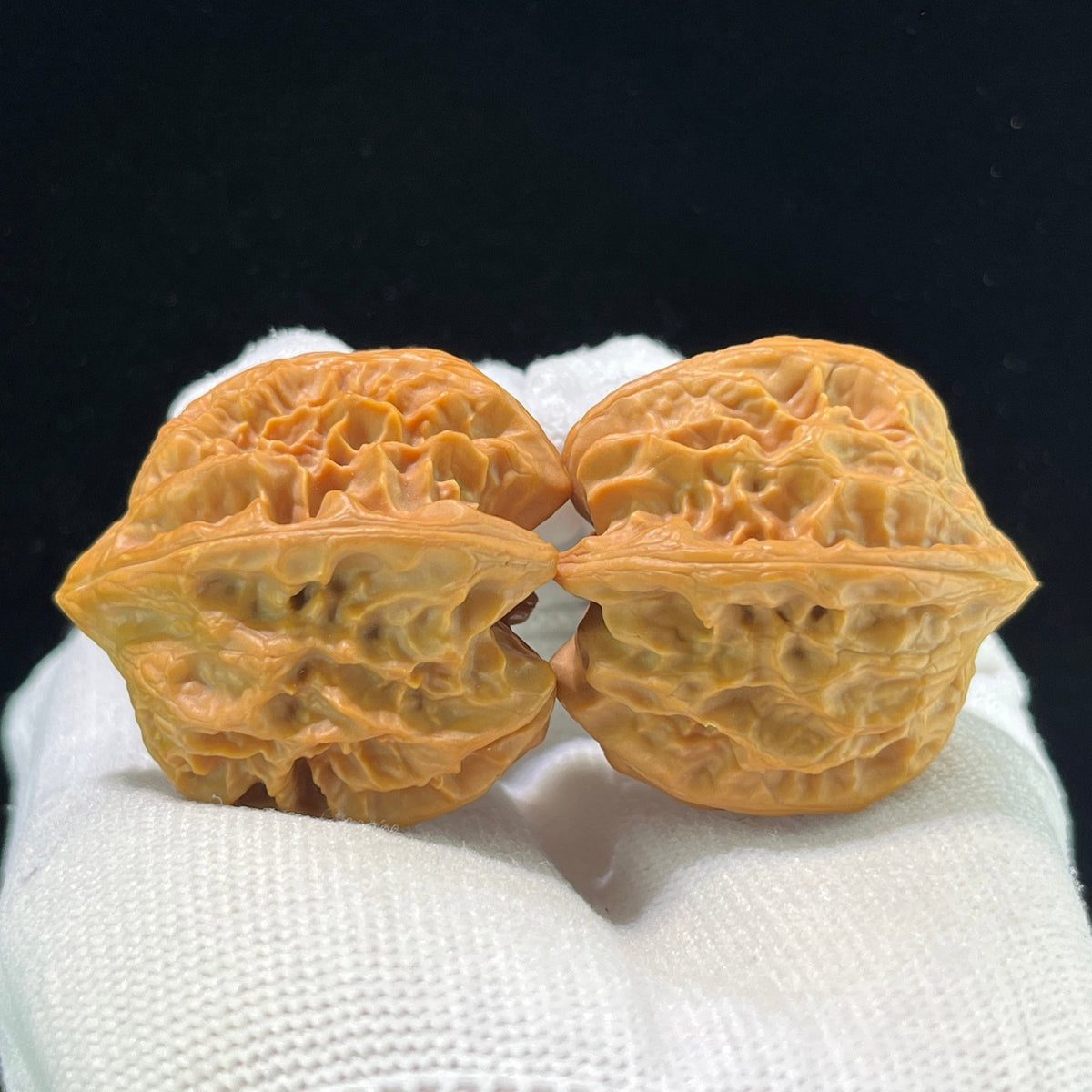 "Cao Dalong" Wenwan Walnuts (CDLTCJ-1001) - 35mm x 37mm "Heavenly Deviant" Wild Mountain Collection, High-Density Collector Specimen, Zen Stress Relief - ThePatinaProject