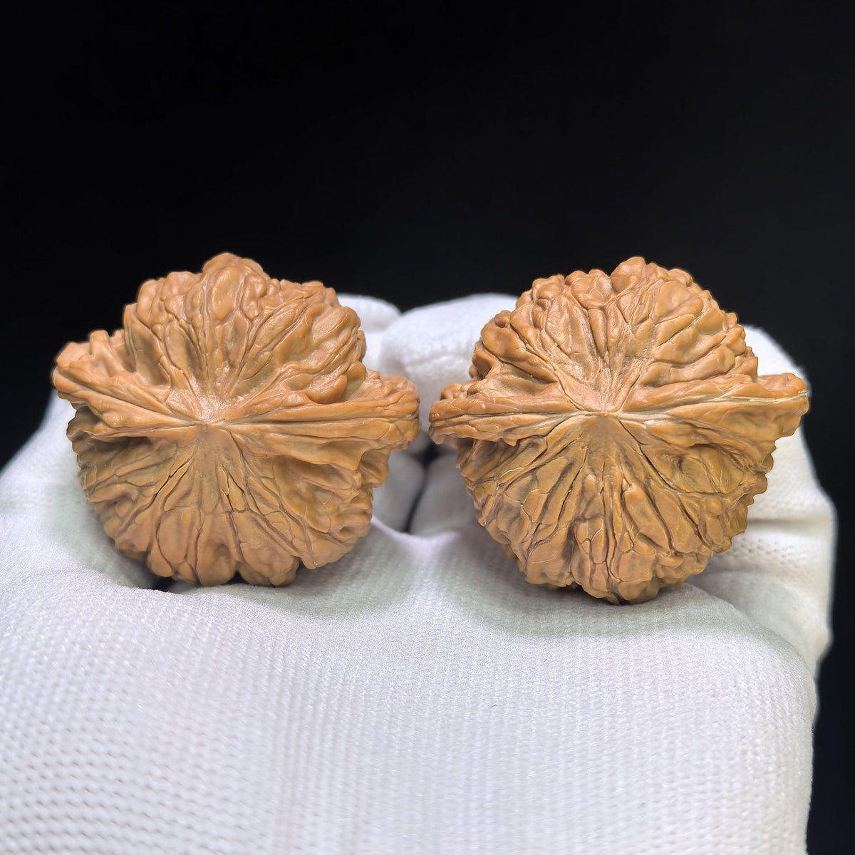 "Classic Millstone" Zheng Mopan Low-Profile Wenwan Walnuts Pair | 42.0mm x 38.0mm | MP-1506C - ThePatinaProject