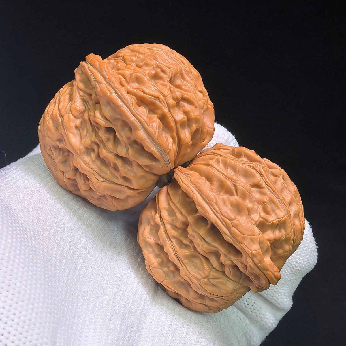 "Classic Mopan / Millstone" Heirloom Collection Wenwan Walnuts Pair | 42.0mm x 41.0mm | MP-1002 - ThePatinaProject