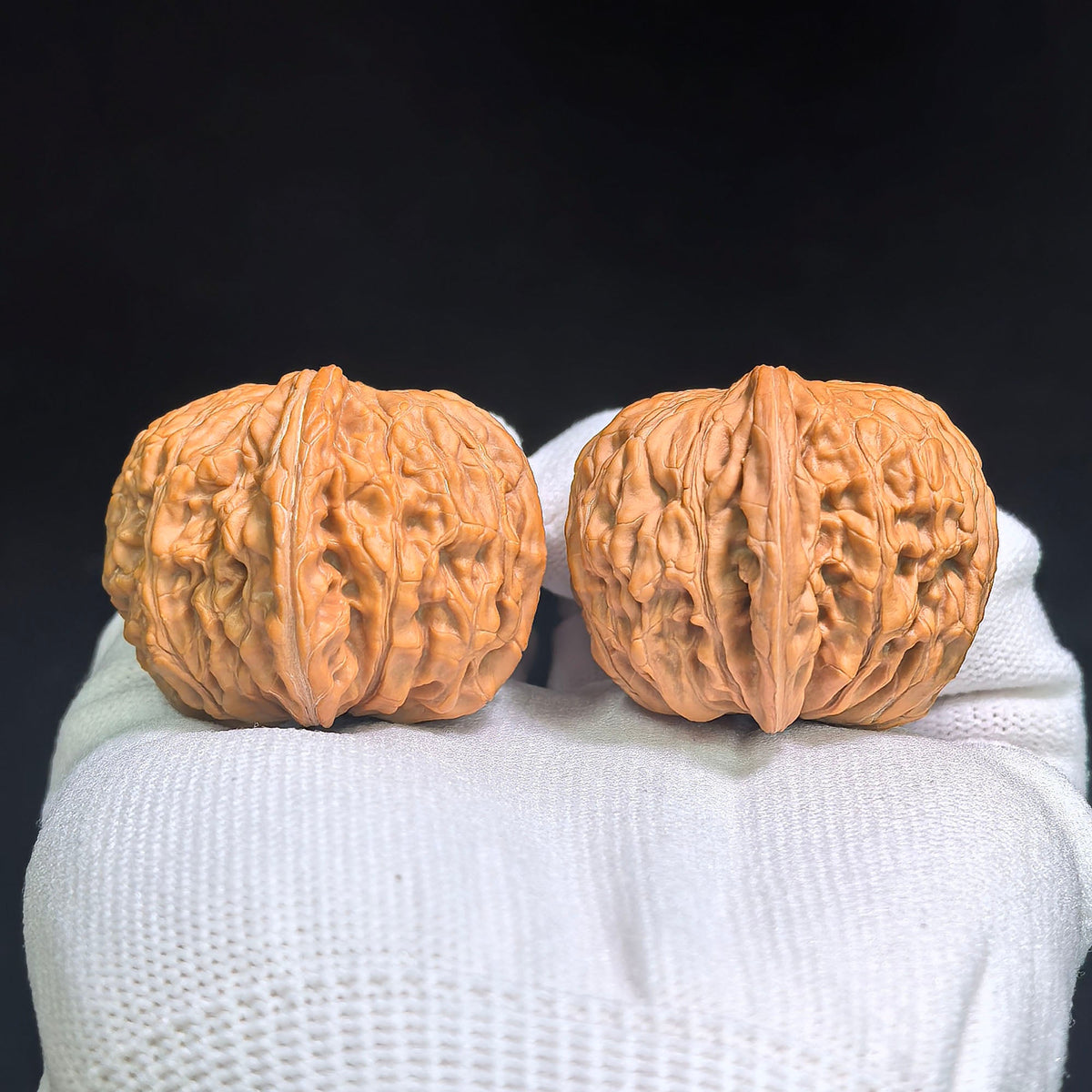 "Classic Mopan / Millstone" Heirloom Collection Wenwan Walnuts Pair | 42.0mm x 41.0mm | MP-1002 - ThePatinaProject