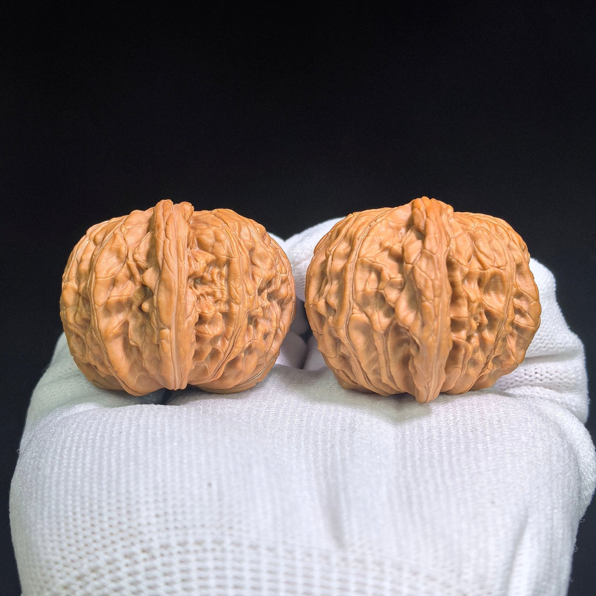 "Classic Mopan / Millstone" Heirloom Collection Wenwan Walnuts Pair | 42.0mm x 41.0mm | MP-1002 - ThePatinaProject