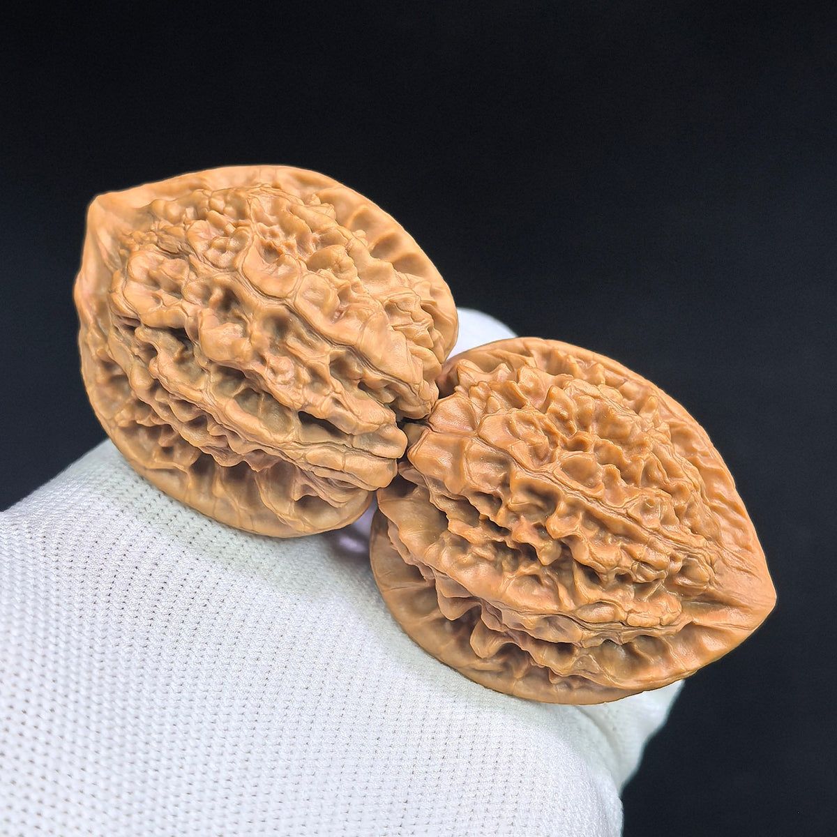 Classic Official Hat Wenwan Walnut Pair | 40.0mm × 36.0mm | GM-SY1I0 - ThePatinaProject