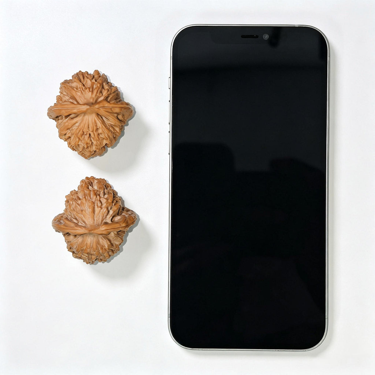 Compact Deep-Textured Ma Laosi Wenwan Walnut Pair — 37.0mm x 38.0mm | MLS-SY1F8 - ThePatinaProject