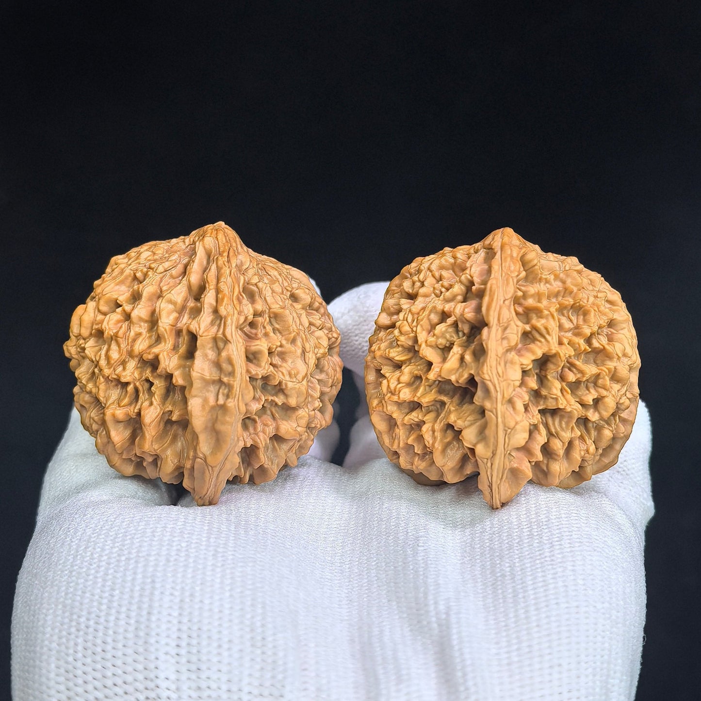 "Concave Base Starry Sky" Aodi Mantianxing MTX-SY1E6 Low-Profile Wenwan Walnuts Pair | 47.0mm x 43.0mm | MTX-SY1E6 - ThePatinaProject