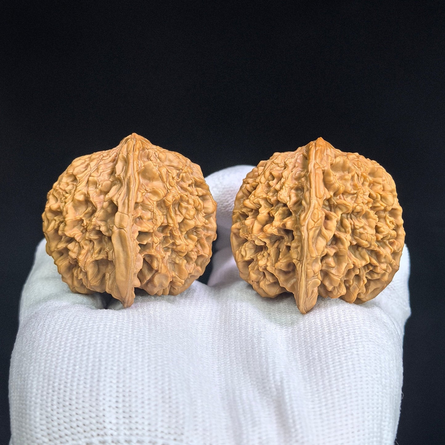 "Concave Base Starry Sky" Aodi Mantianxing MTX-SY1E6 Low-Profile Wenwan Walnuts Pair | 47.0mm x 43.0mm | MTX-SY1E6 - ThePatinaProject