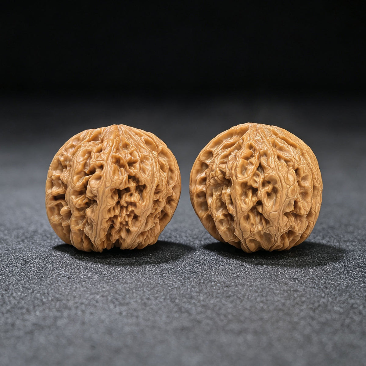 “Da Cu Jin” Broad-Rib Wenwan Walnut Pair | 44.0mm × 42.0mm | DCJ-1101 - ThePatinaProject