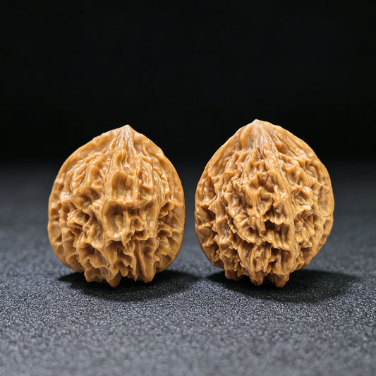 "Dragon Scale" Longlin LL-1601 Classic Wenwan Walnuts Pair | 40.0mm x 39.0mm | LL-1601 - ThePatinaProject