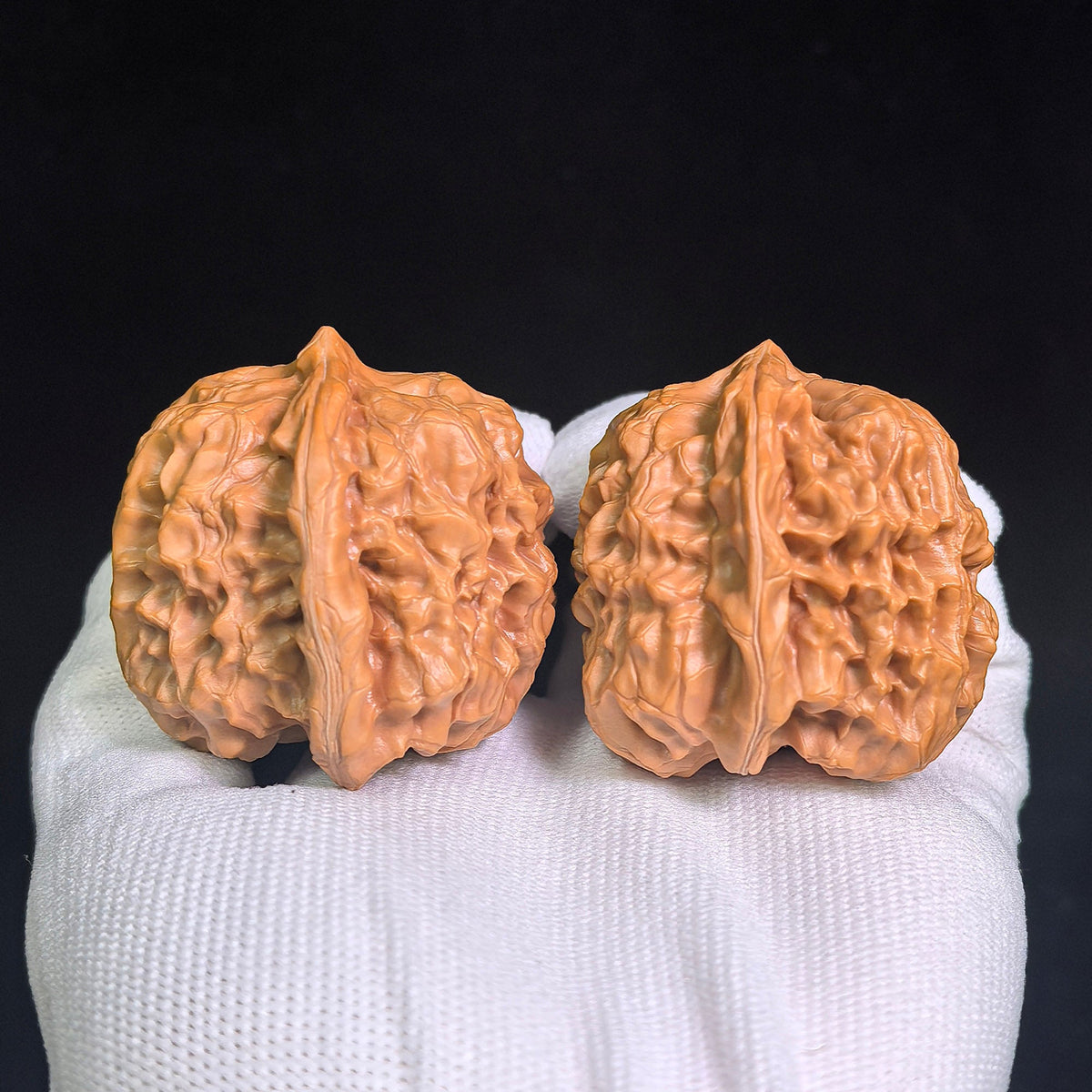 Exquisite "Acacia Harmony" Hehuan Lion Head Masterpiece | Walnut Pair | Flawless Side-by-Side Silhouette Symmetry | HH-702 - ThePatinaProject