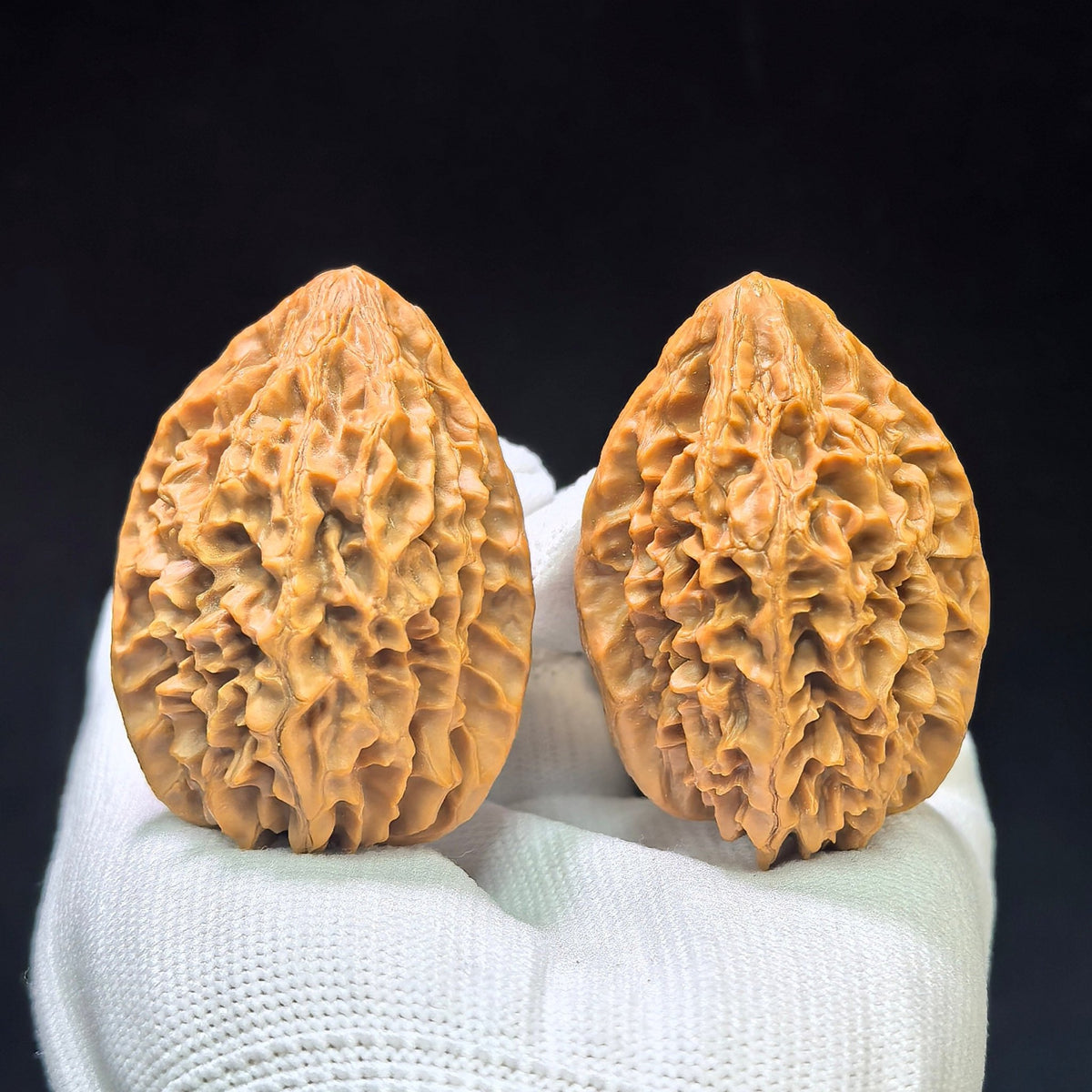 "Fortune Mouse" Zhaocai Shu ZCS-1601 Wenwan Walnuts Pair | 37.0mm x 39.0mm | ZCS-1601 - ThePatinaProject