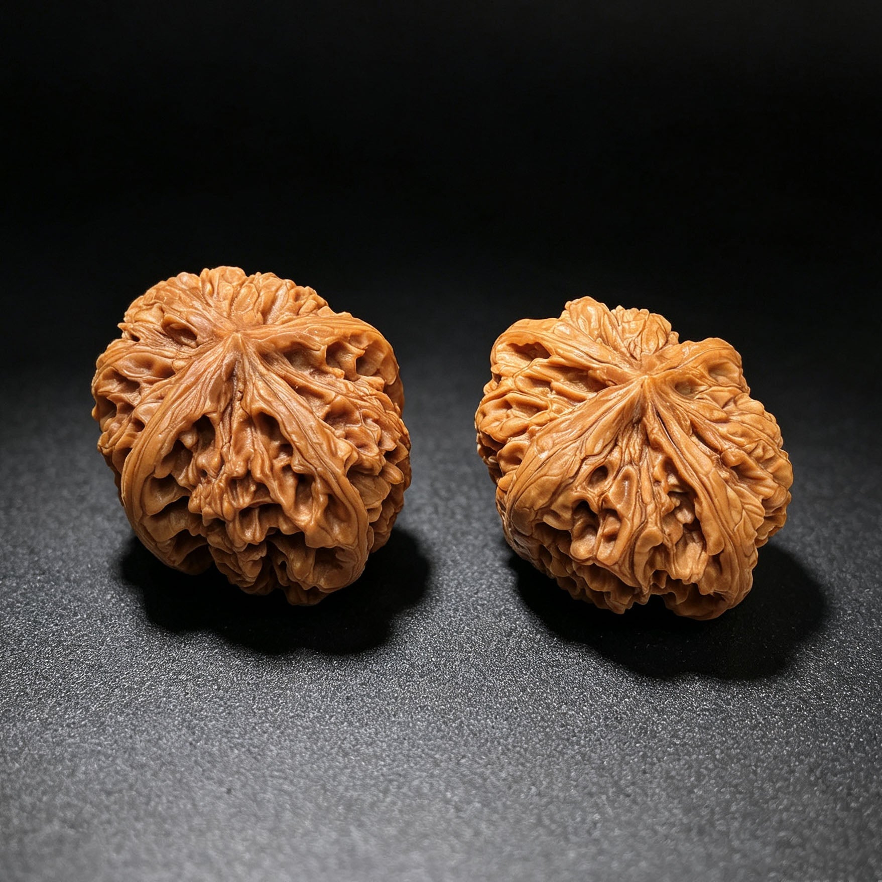 Four-Ribbed "Nine Dragons Sinew" (Jiulongjin Sileng) Scholar Walnuts Pair | 43.0mm x 52.0mm | Massive Deep-Belly Geometry | Collector Grade Masterpiece | Stock ID: JLJ4N-1001E - ThePatinaProject