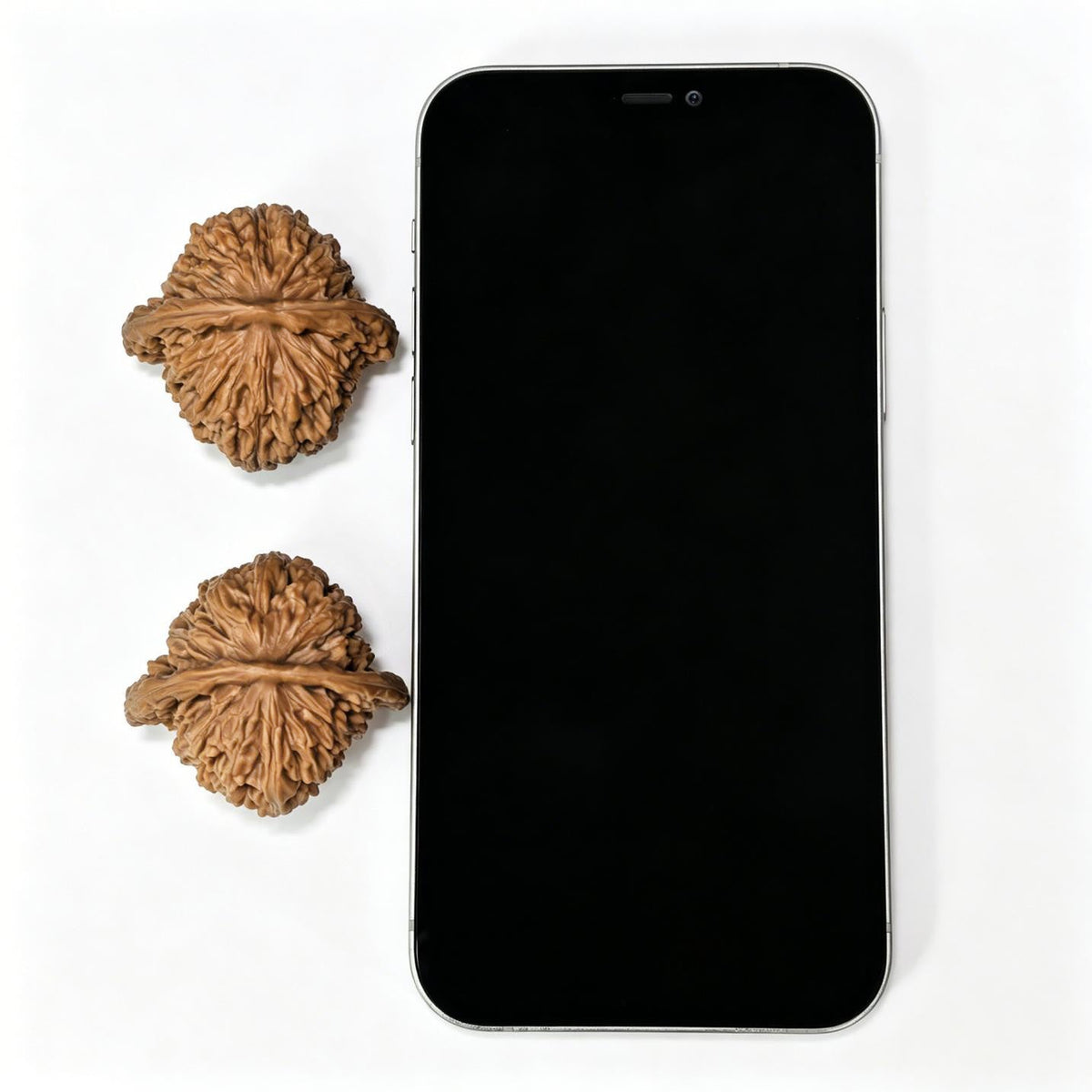 "Four-Seat Tower" Sizhoulou SZL-1406 Low-Profile Wenwan Walnuts Pair | 41.0mm x 40.0mm | SZL-1406 - ThePatinaProject