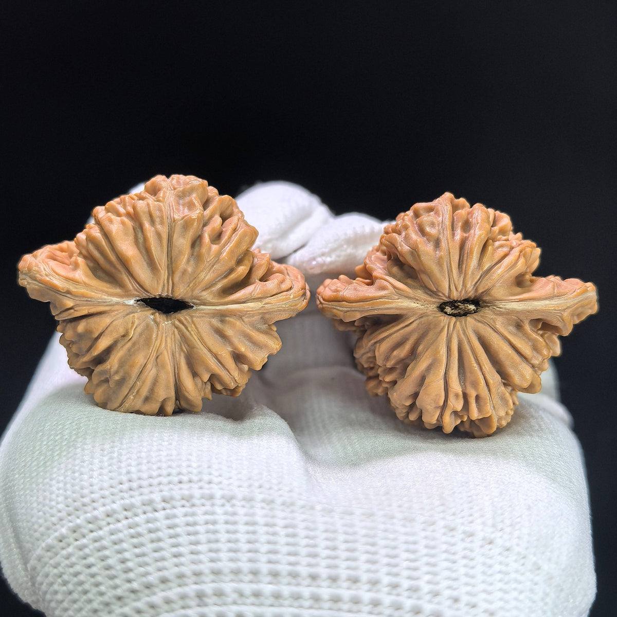 "Four-Tower Pavilion Lionhead" Sizouloutou SZL-1408 Low-Profile Wenwan Walnuts Pair | 40.0mm x 34.0mm | SZL-1408 - ThePatinaProject