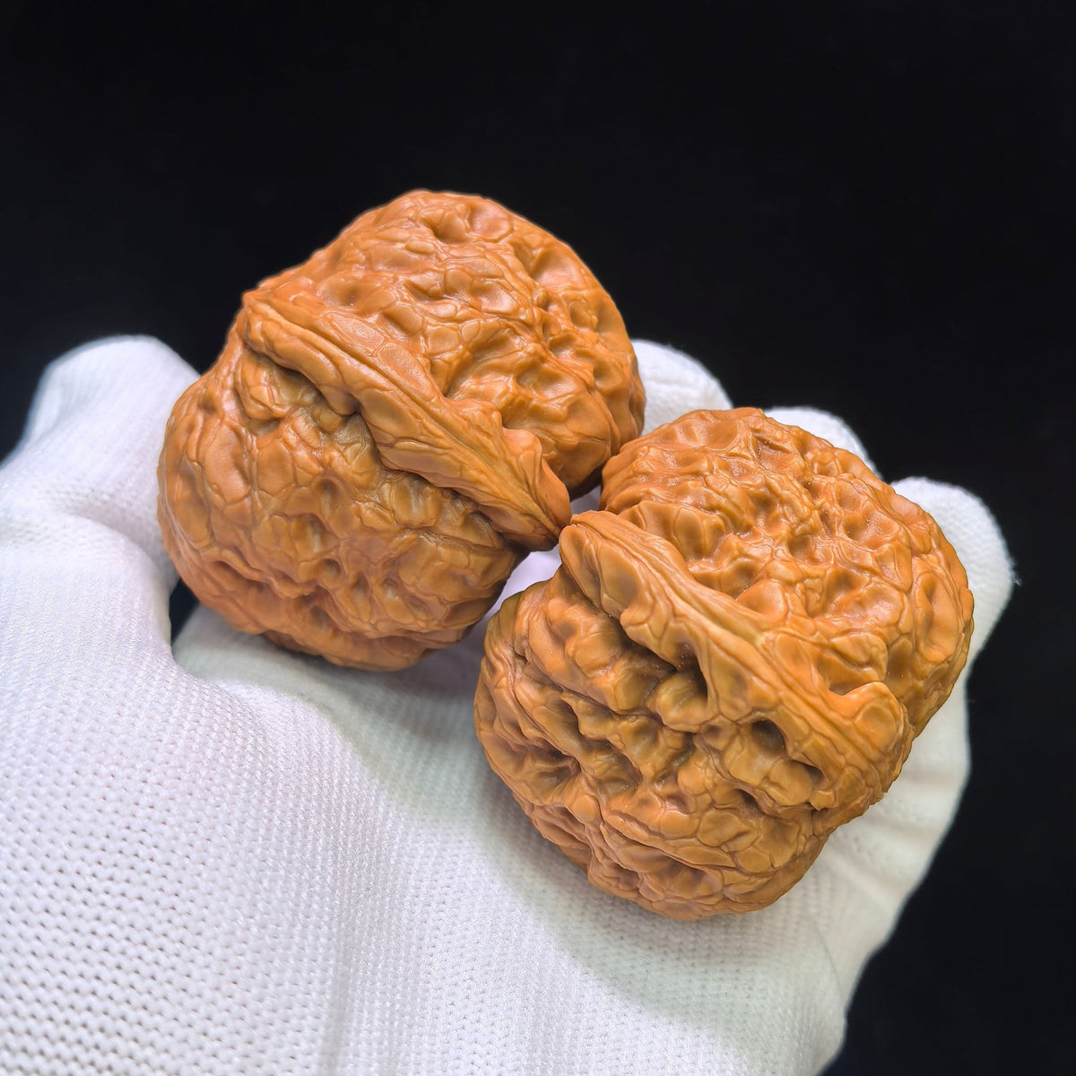 "Fried Rice Cake Roll" Lvdagun Wenwan Walnuts Pair | 43.0mm x 49.0mm | LDG-1551C - ThePatinaProject