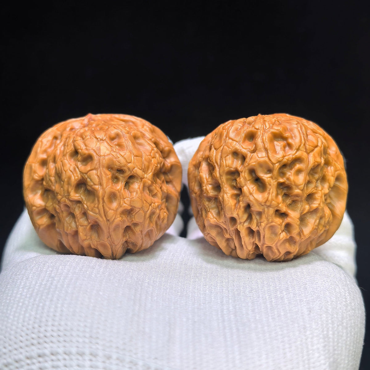 "Fried Rice Cake Roll" Lvdagun Wenwan Walnuts Pair | 43.0mm x 49.0mm | LDG-1551C - ThePatinaProject