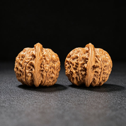 "Golden Qilin" Jin Qilin JQL-SY1F6 Low-Profile Wenwan Walnuts Pair | 42.0mm x 42.0mm | JQL-SY1F6 - ThePatinaProject
