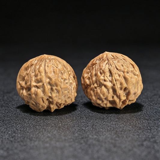 "Golden Toad Vessel" Jinchanzun Wenwan Walnuts Pair | 35.0mm x 38.0mm | JCZ-1401 - ThePatinaProject