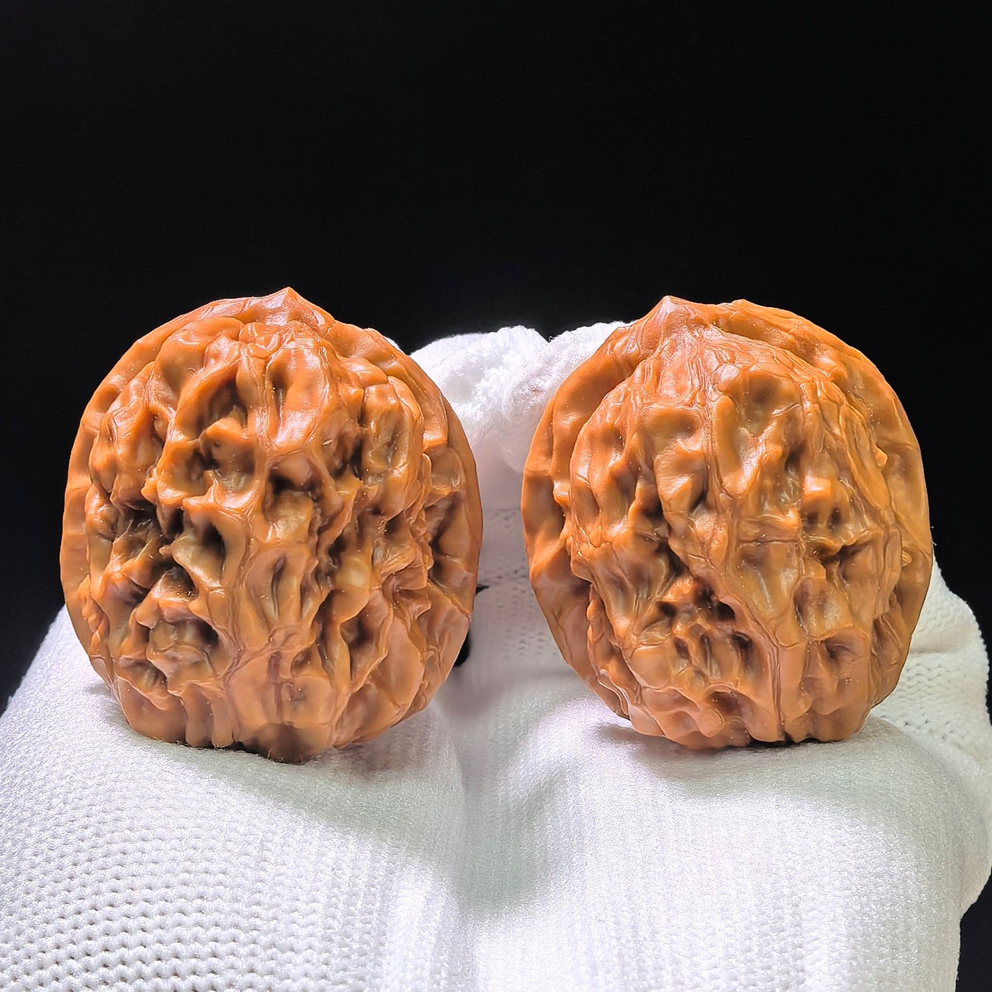 "Golf Ball" Gaoerfu Low-Profile Wenwan Walnuts Pair | 34.0mm x 37.0mm | GEF-1101 - ThePatinaProject