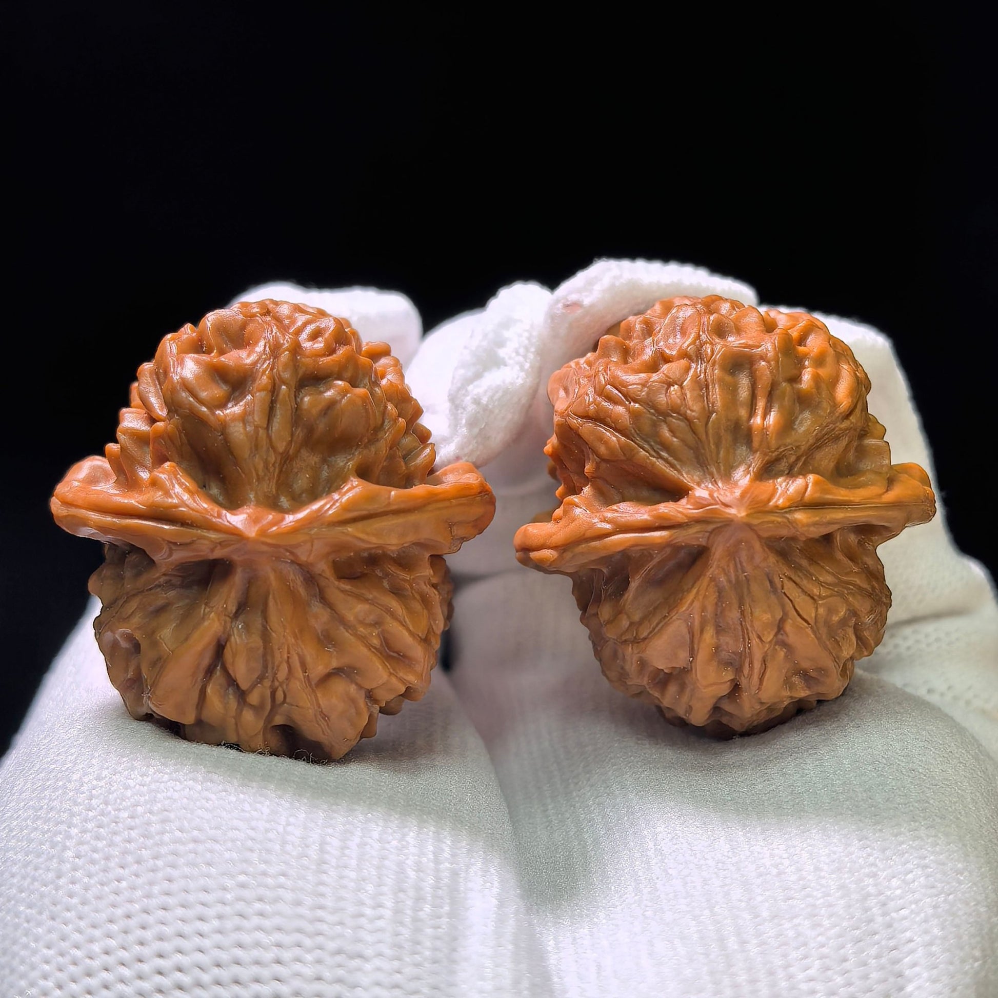 "Golf Ball" Gaoerfu Low-Profile Wenwan Walnuts Pair | 34.0mm x 37.0mm | GEF-1101 - ThePatinaProject