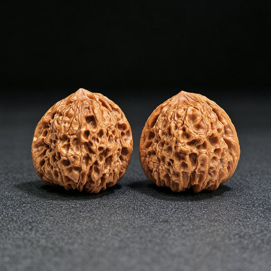 "Grand Reunion / Great Sphere" Datuanyuan DTY-17C6C Low-Profile Wenwan Walnuts Pair | 41.0mm x 41.0mm | DTY-17C6C - ThePatinaProject