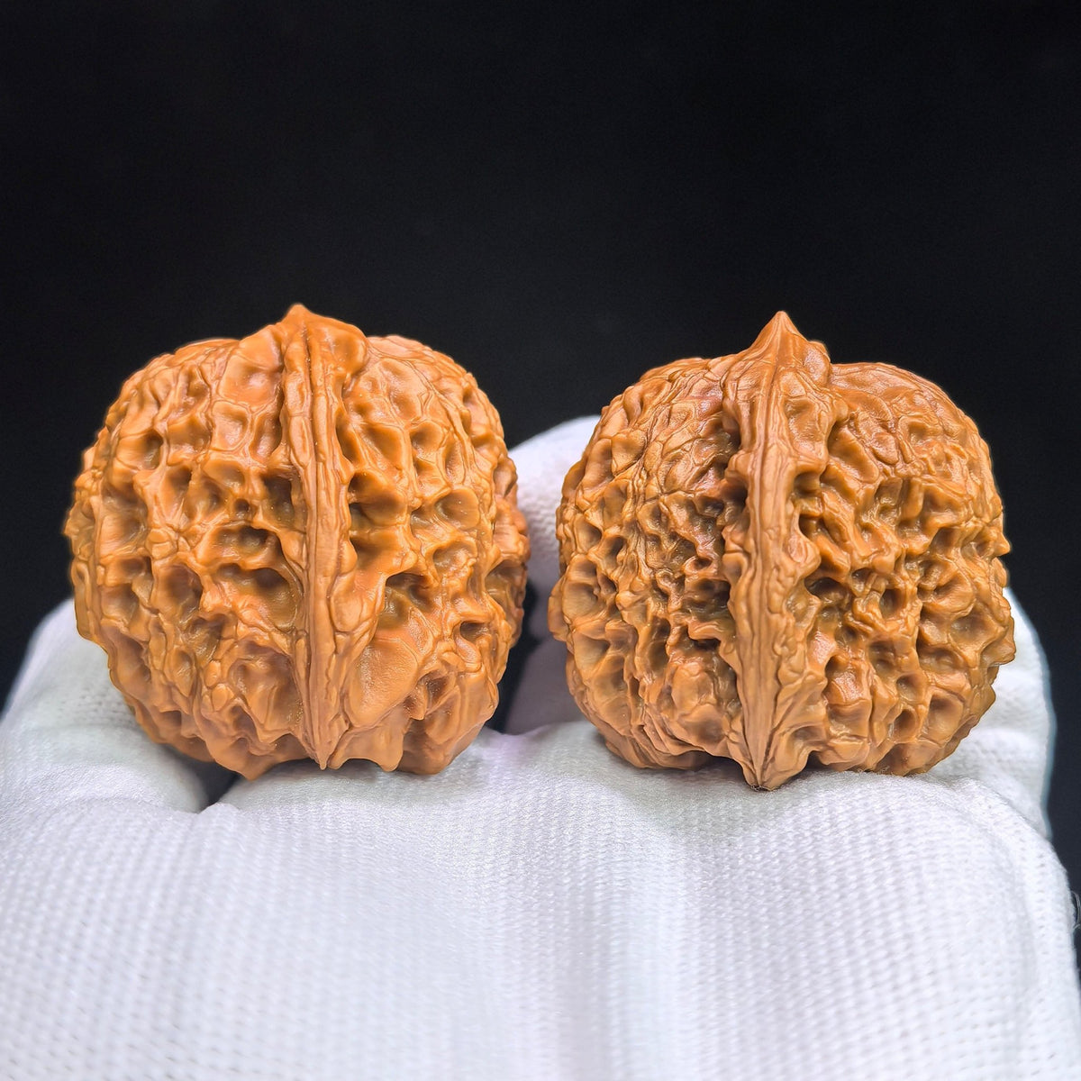 "Grand Reunion / Great Sphere" Datuanyuan DTY-17C6C Low-Profile Wenwan Walnuts Pair | 41.0mm x 41.0mm | DTY-17C6C - ThePatinaProject